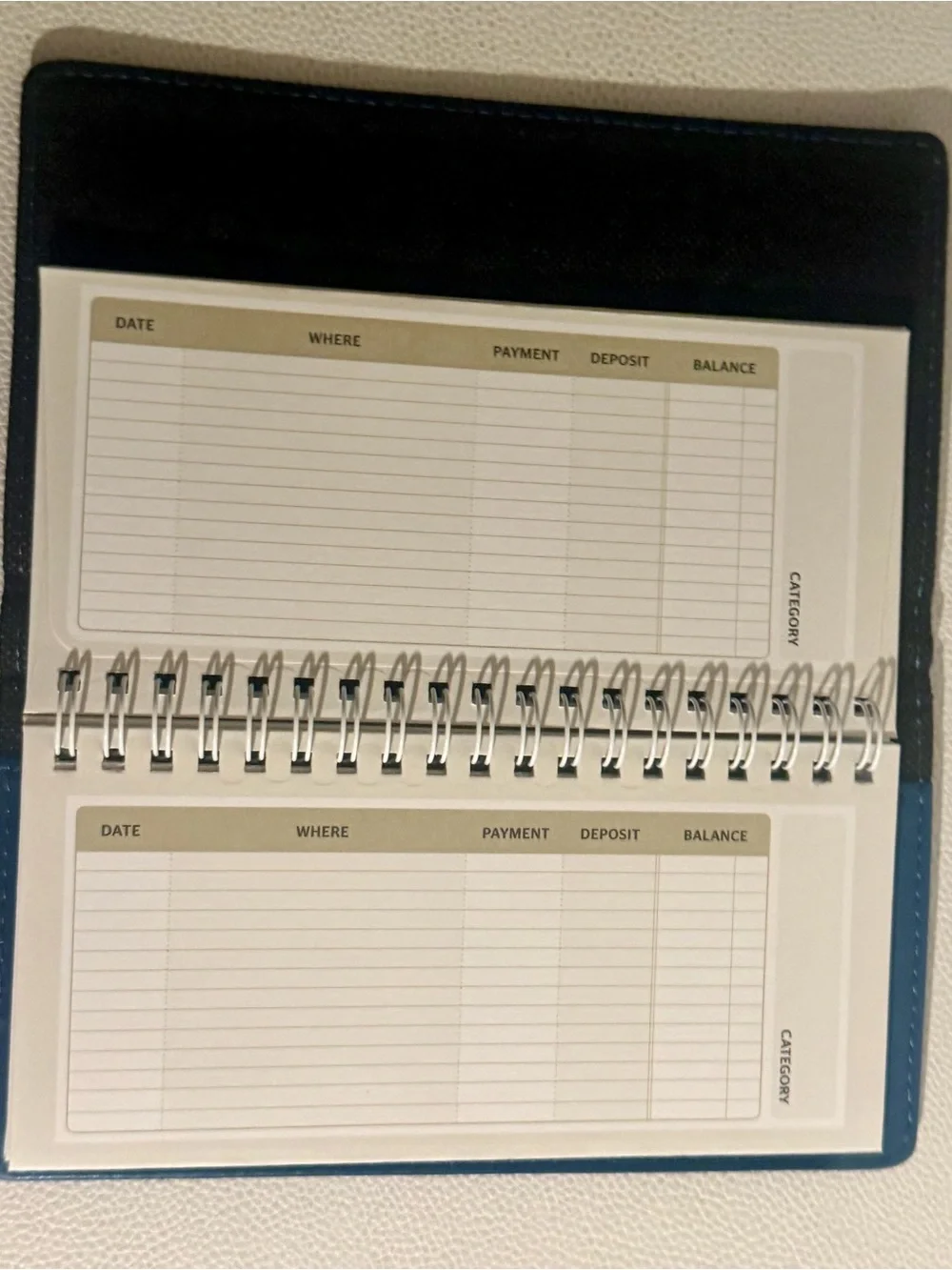 Dave Ramsey Financial Peace University Cash Envelope Wallet Blue Budget System
